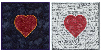 heart applique square in the hoop