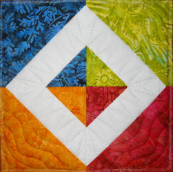 summer garden quilt four squares