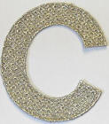 freestanding Lace alphabet