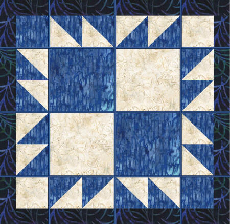 bear paw quilt layout