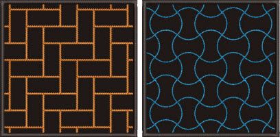 applecore and brickwall quilting