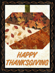 happy thanksgiving mug rug