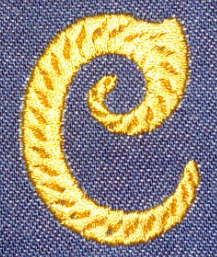 decorative alphabet C
