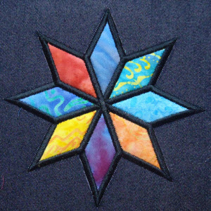 8 point star applique
