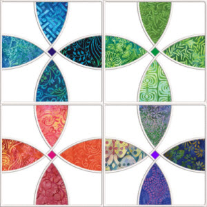 flowering snowball quilt in the hoop