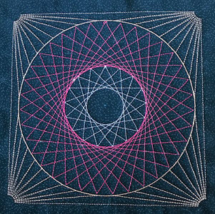 string art embroidery design