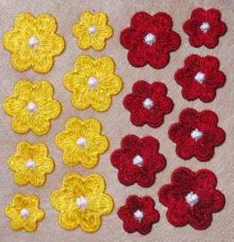 small Freestanding lace flowers