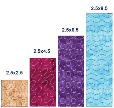 2 point 5 inch quilting panels