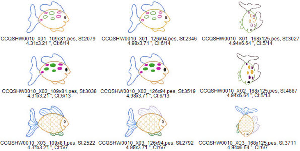 designs and stitch count option A