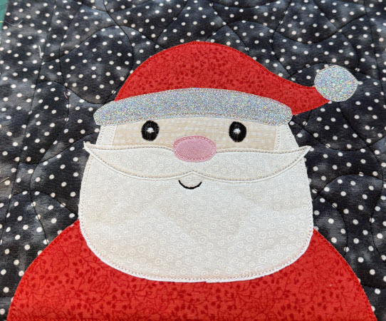 santa raw edge applique