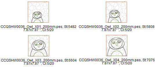 snow owl designs quilt in the hoop