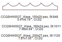 wave applique designs