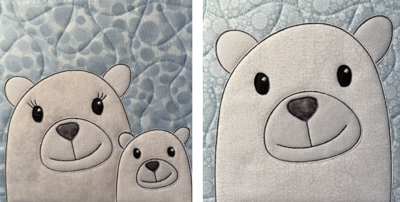 bear applique quilt in the hoop