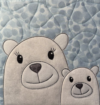 bear applique design