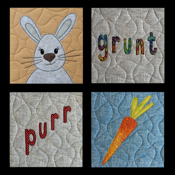 brette bunny raw edge applique